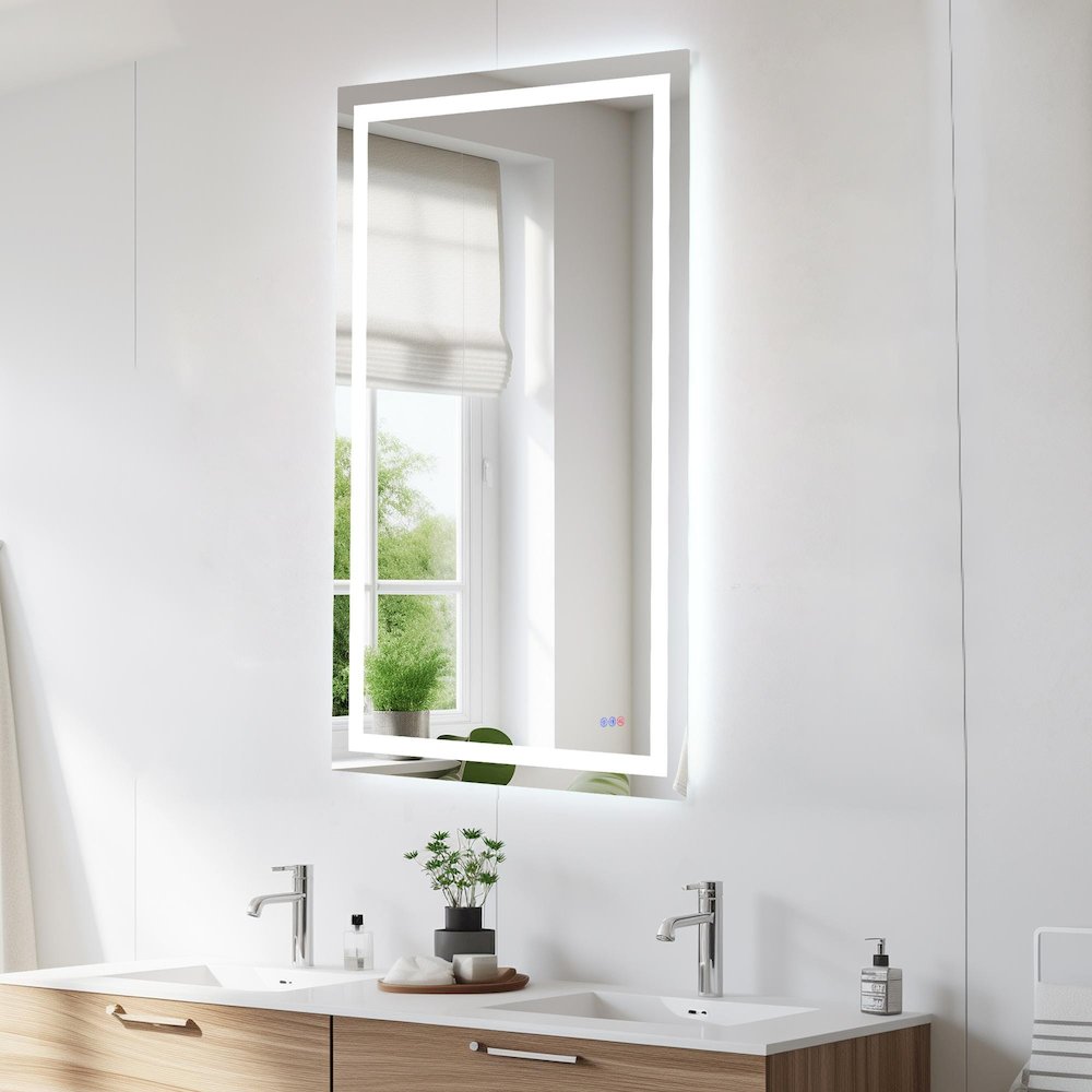 Riven 60X36 Led Mirror, Adjustable Color 3000K/4200K/6400K. Picture 3