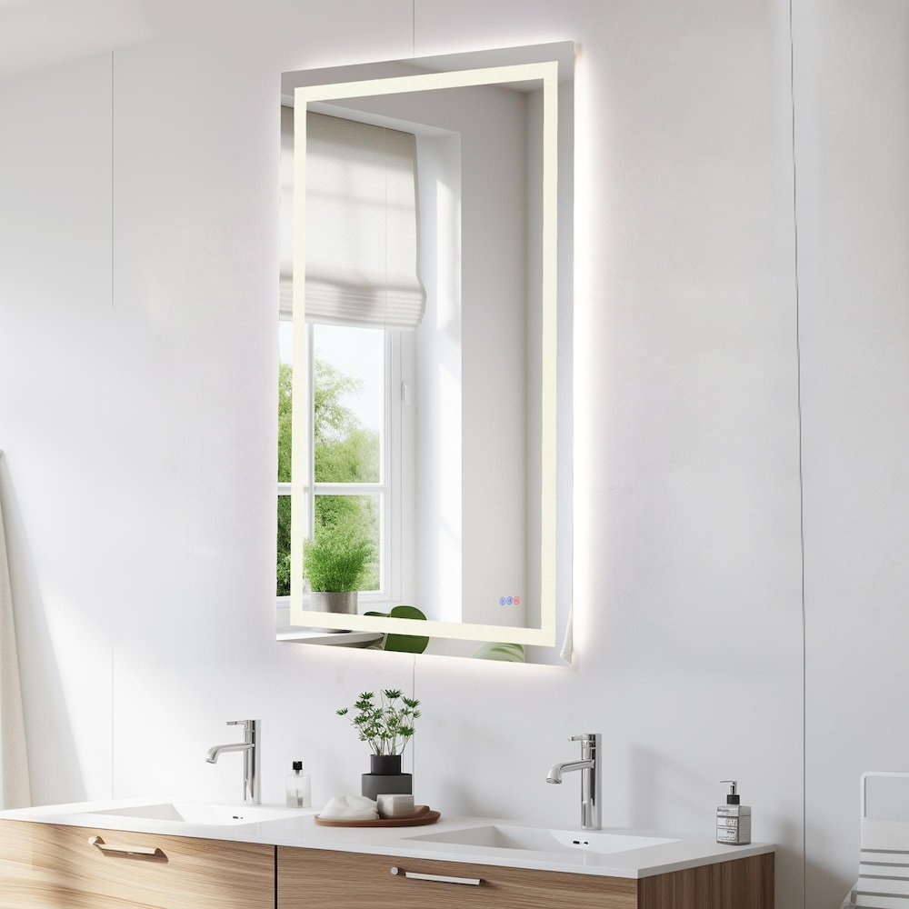 Riven 60X36 Led Mirror, Adjustable Color 3000K/4200K/6400K. Picture 4