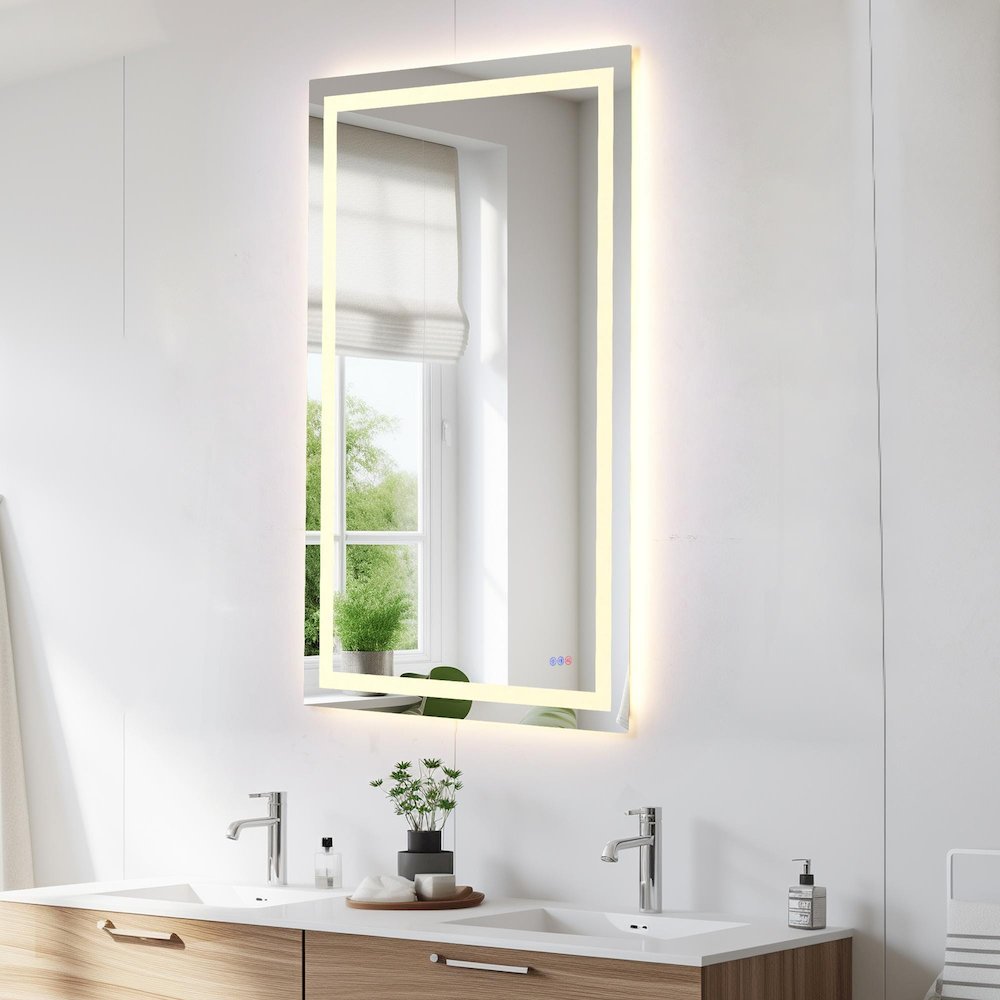 Riven 60X36 Led Mirror, Adjustable Color 3000K/4200K/6400K. Picture 5