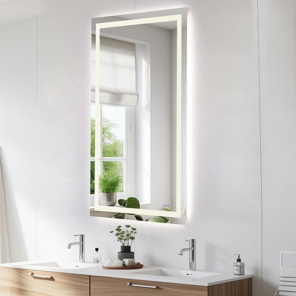 Riven 72X36 Led Mirror, Adjustable Color 3000K/4200K/6400K. Picture 4
