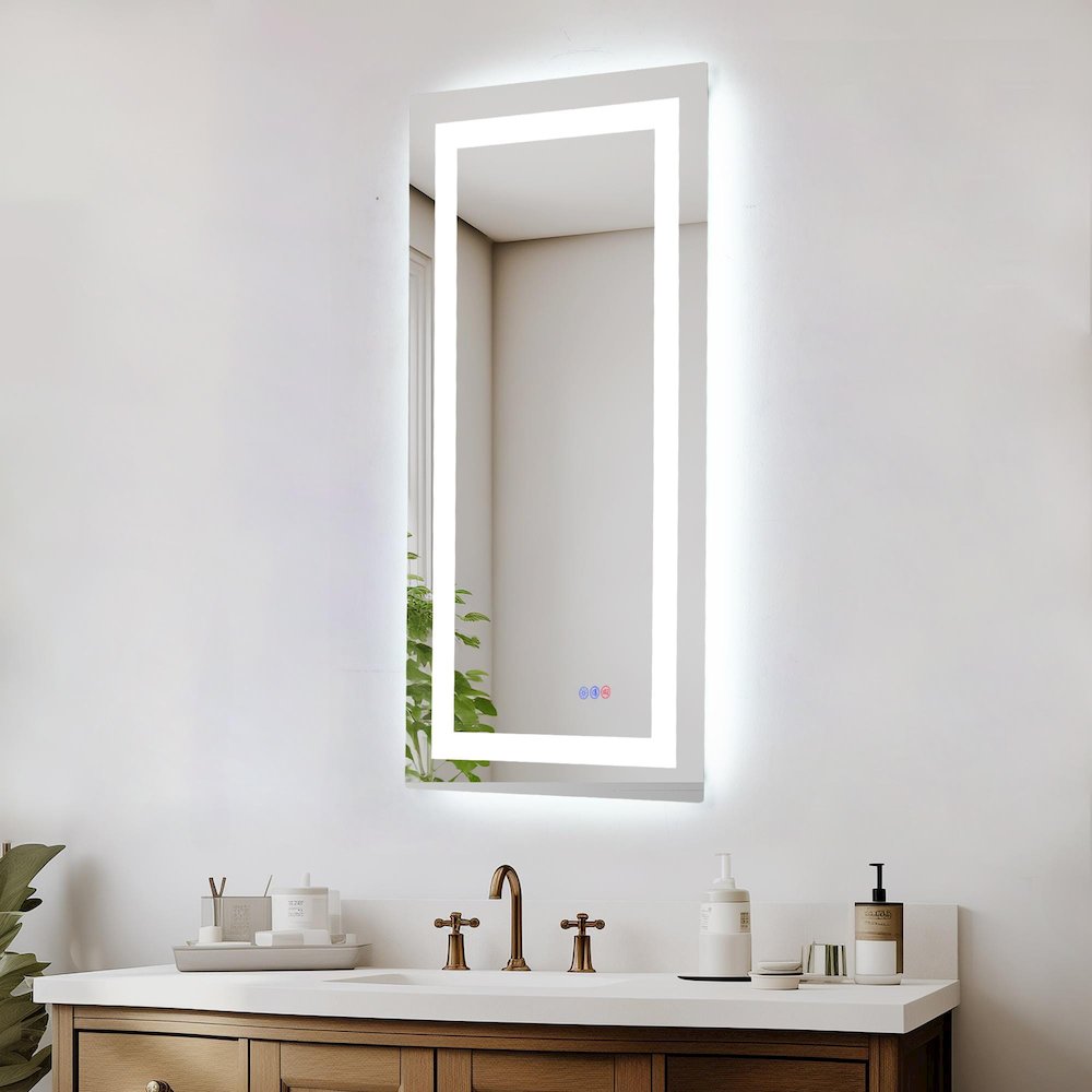 Riven 60X42 Led Mirror, Adjustable Color 3000K/4200K/6400K. Picture 3
