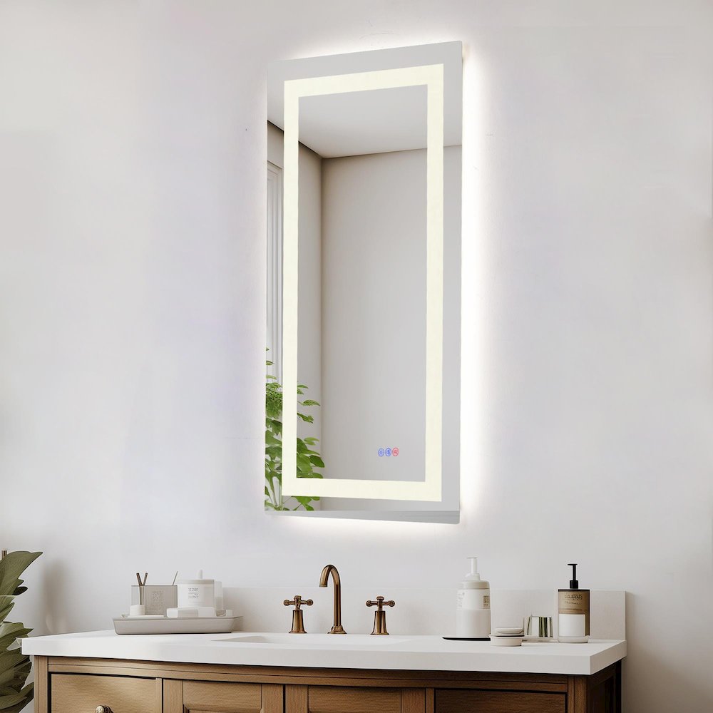 Riven 60X42 Led Mirror, Adjustable Color 3000K/4200K/6400K. Picture 4