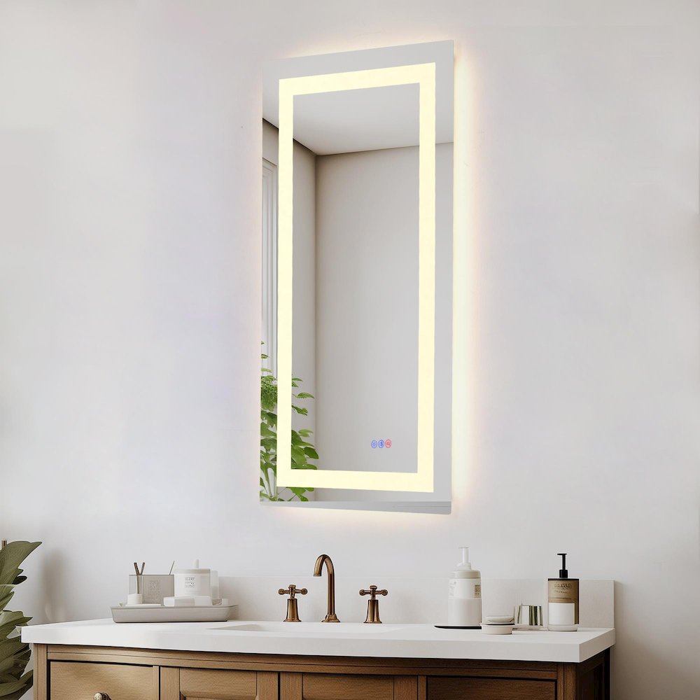 Riven 60X42 Led Mirror, Adjustable Color 3000K/4200K/6400K. Picture 5