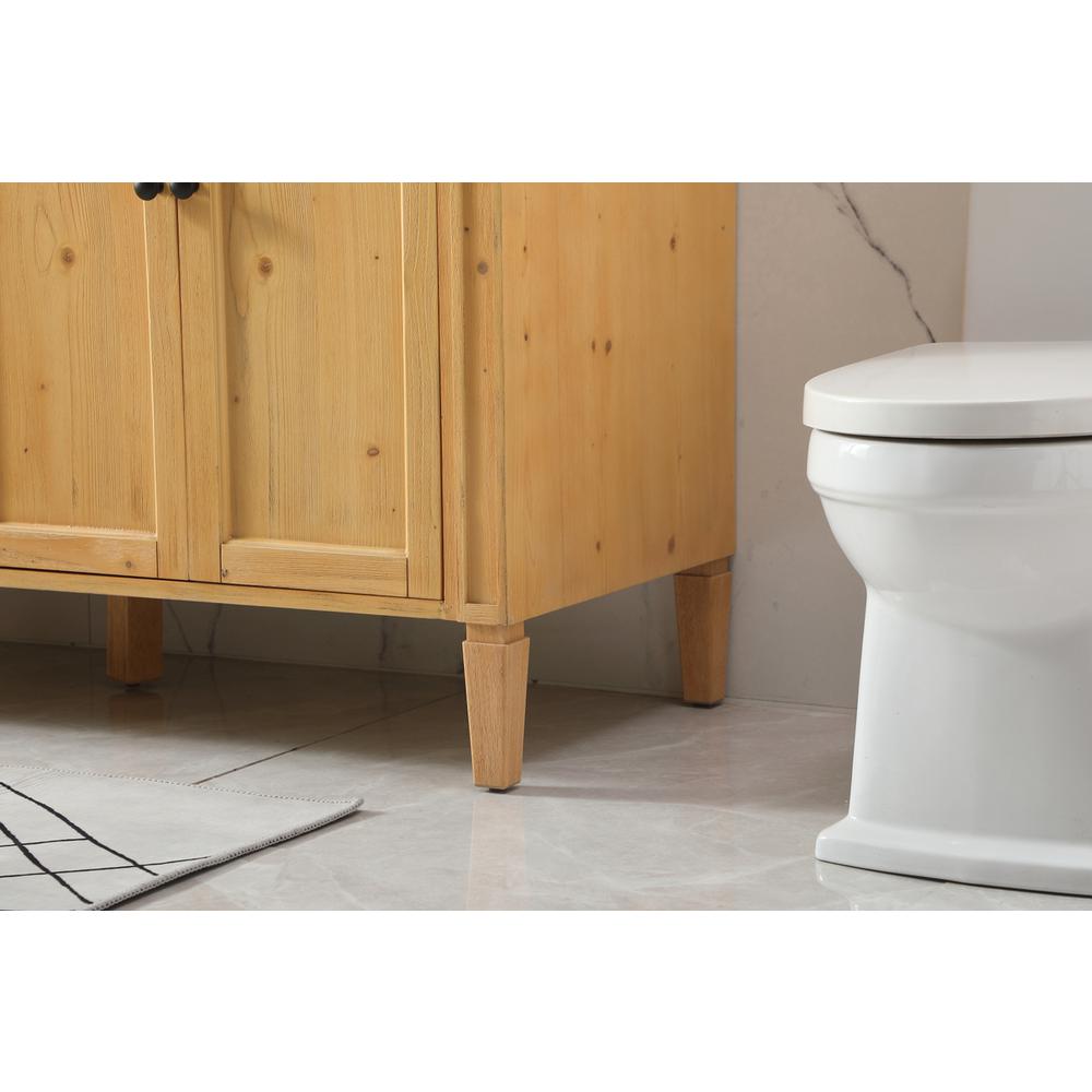 72 inch double bathroom vanity in natural wood. Picture 6