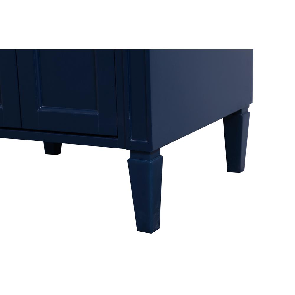 24 inch Single bathroom vanity in blue. Picture 12