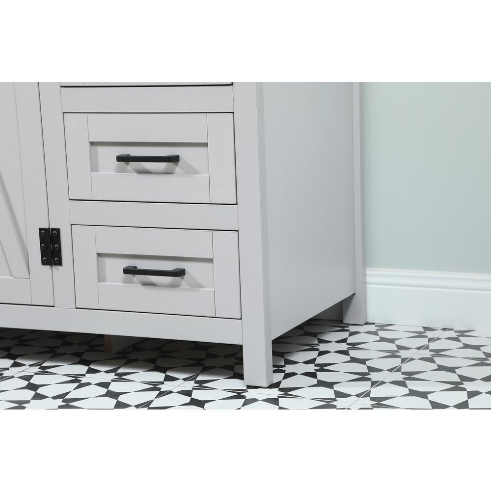 42 inch Single bathroom vanity in grey with backsplash. Picture 6
