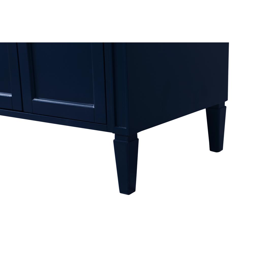 72 inch double bathroom vanity in blue. Picture 13
