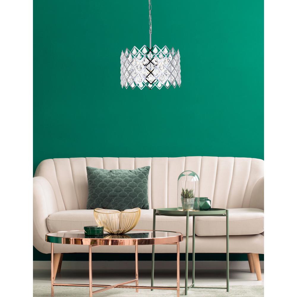 Lyla 16 inch pendant in chrome. Picture 8