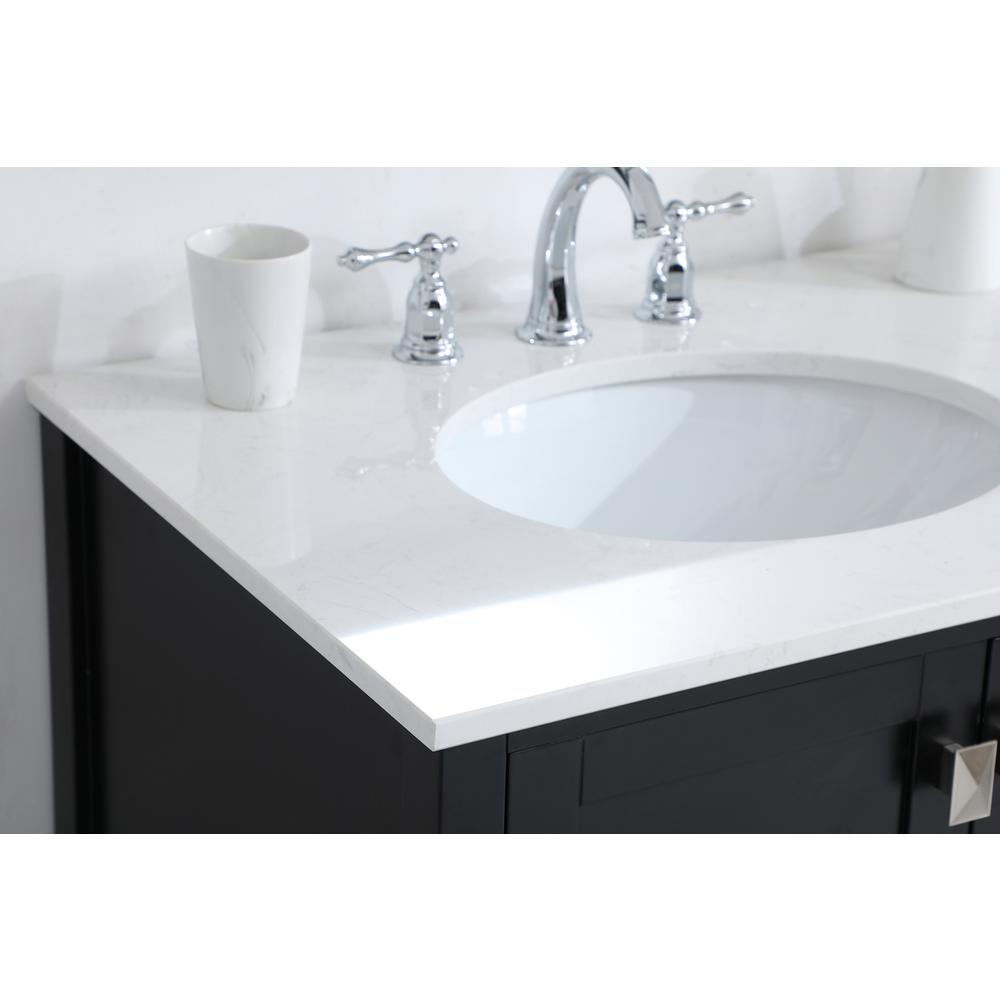 42 inch Single Bathroom Vanity in Black. Picture 5