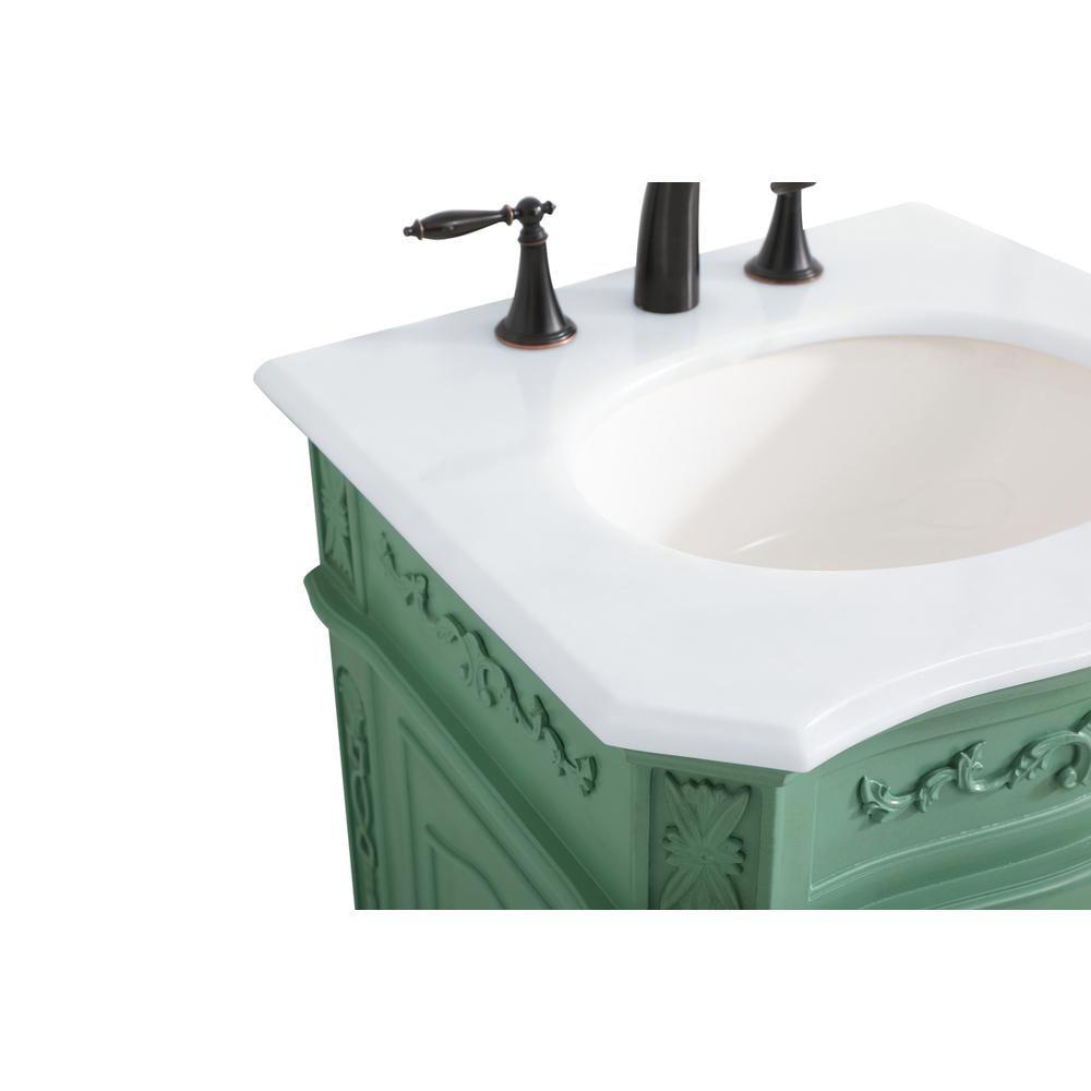21 inch Single Bathroom vanity in vintage mint. Picture 11