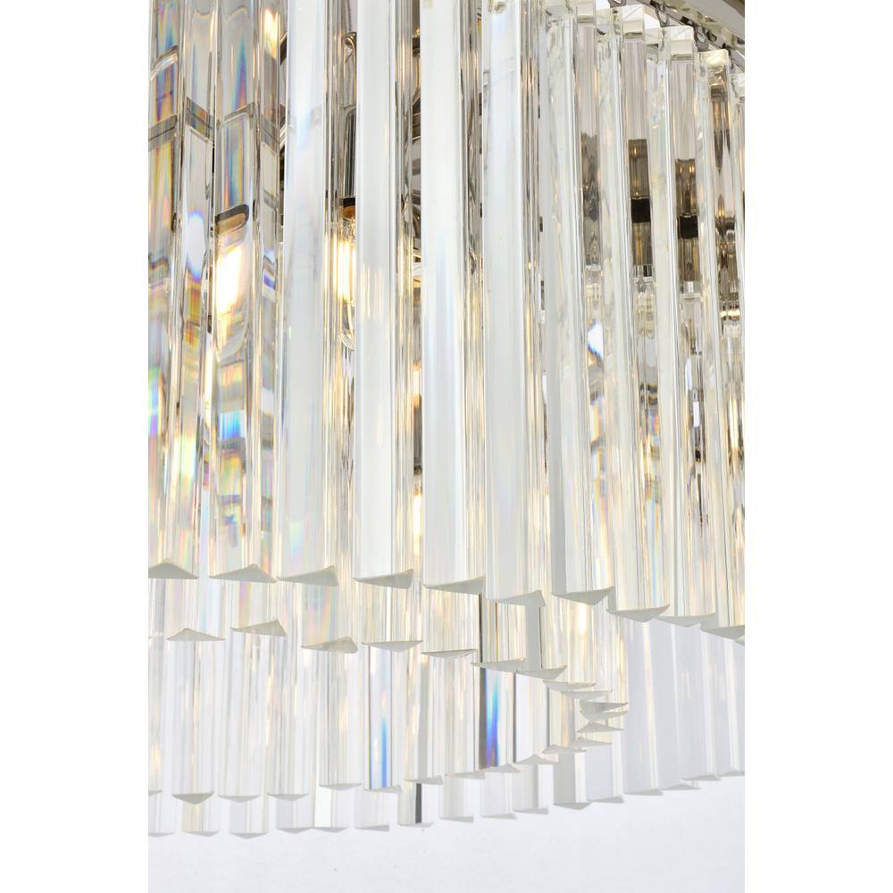 Sydney 8 light polished nickel Chandelier Clear Royal Cut Crystal. Picture 5