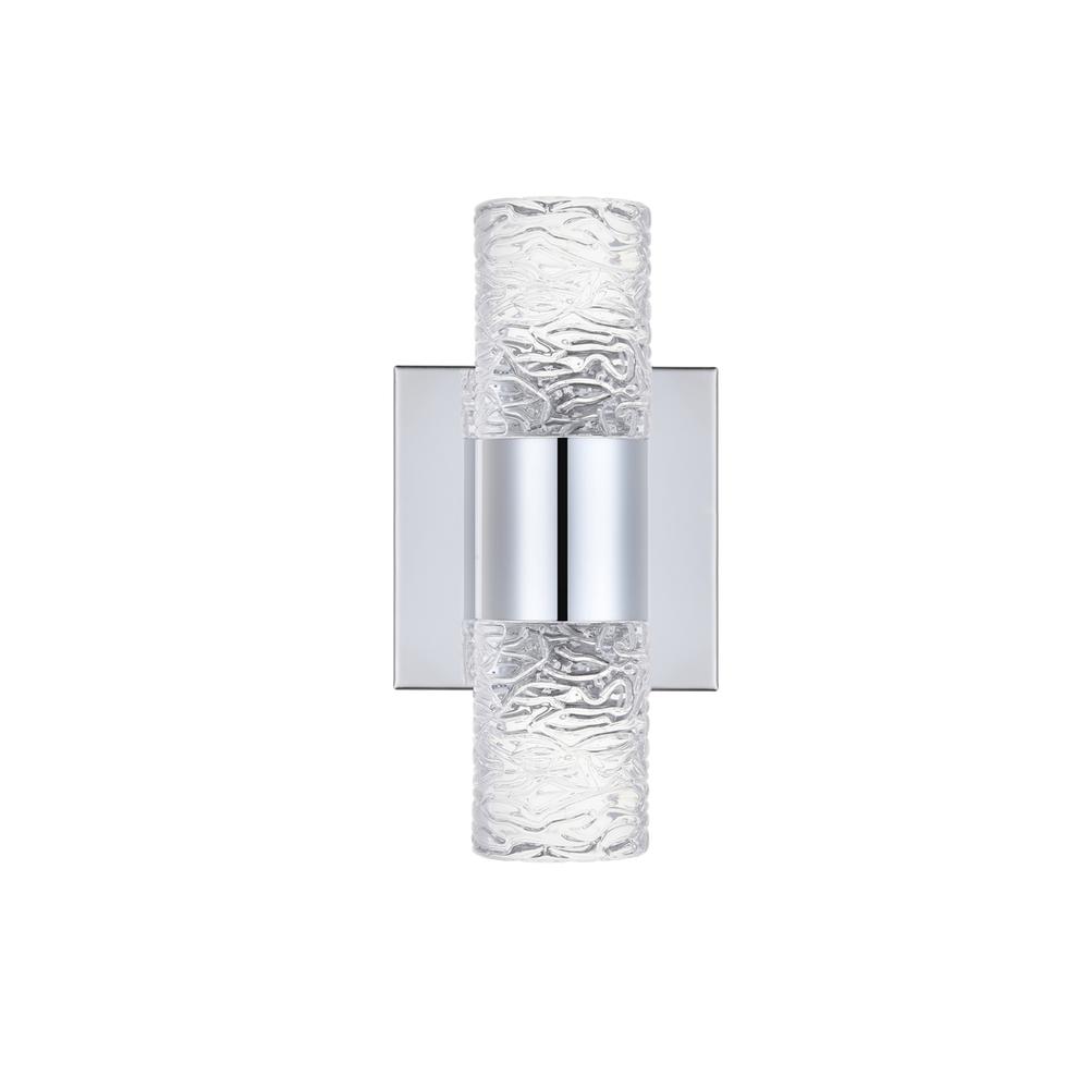 Vega 2 light Chrome LED Wall Sconce. Picture 8