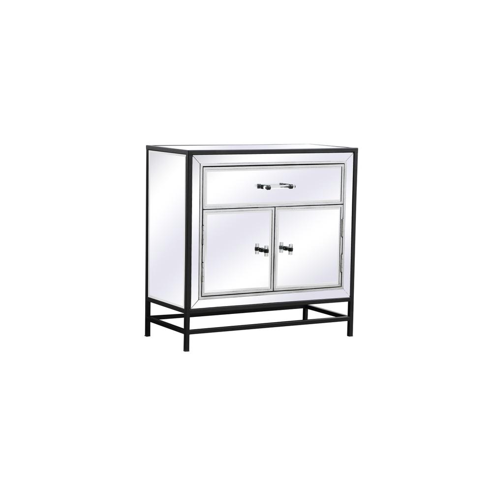 James 28.5 in. mirrored cabinet in black. Picture 4