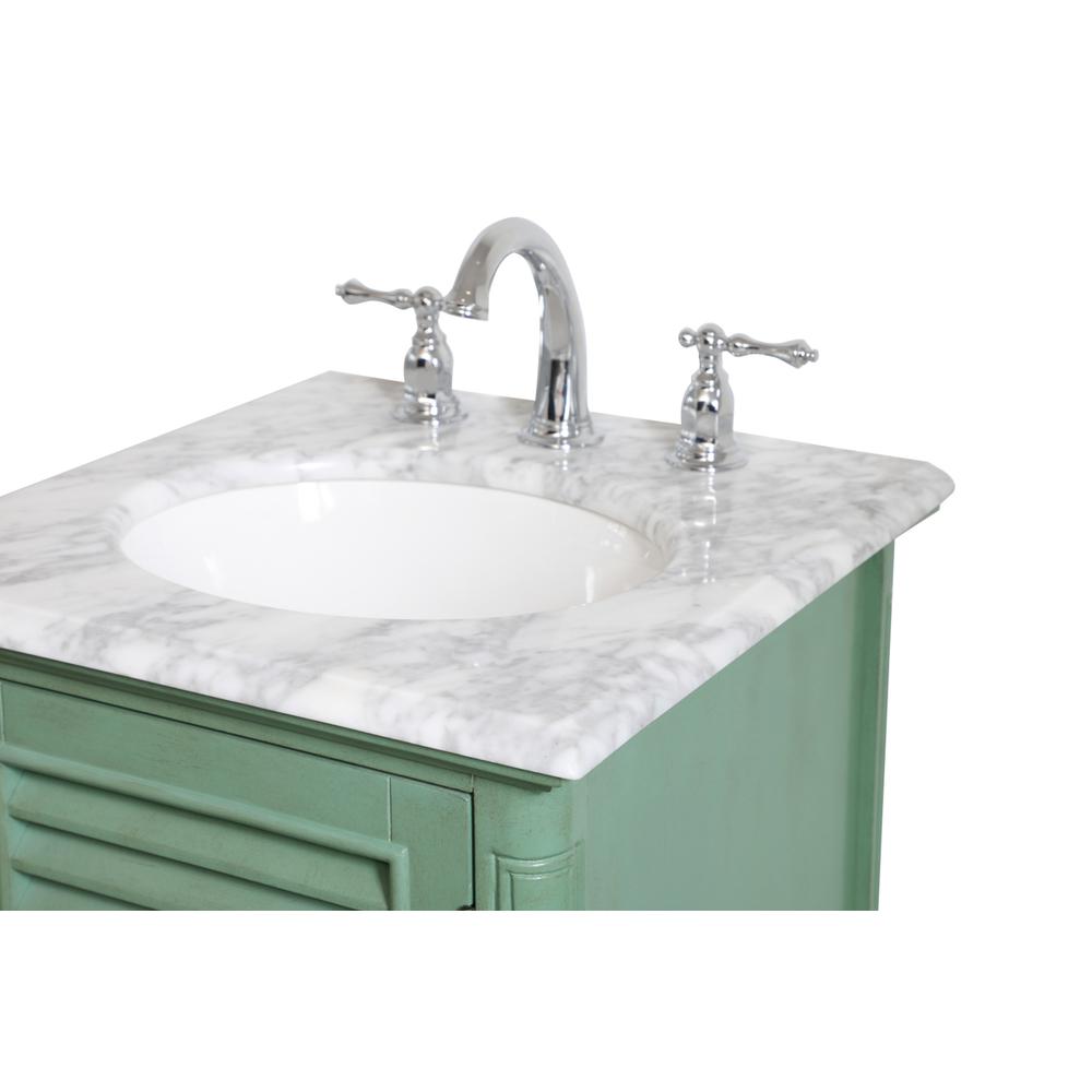 19 inch Single Bathroom Vanity in Vintage Mint. Picture 10