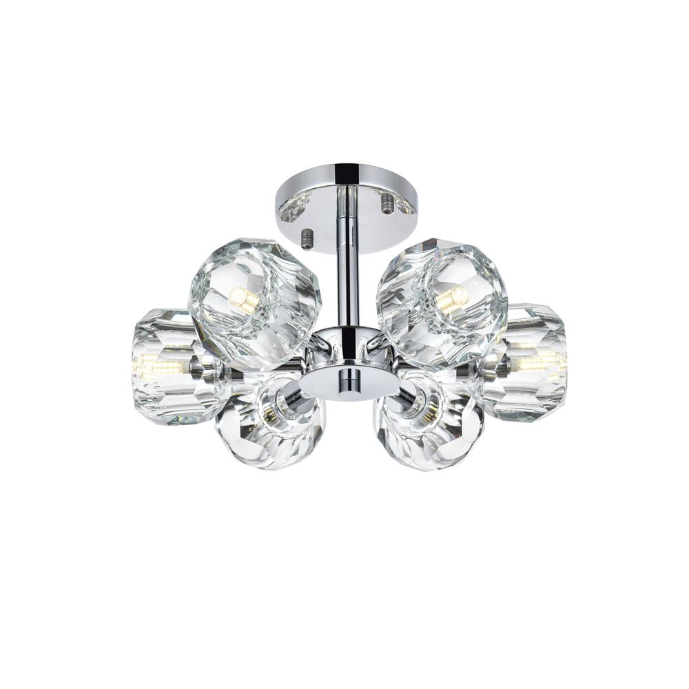 Eren 14 inch Flush Mount in Chrome. Picture 2