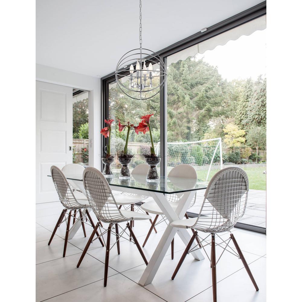 Wallace 4 light Chrome Pendant. Picture 11