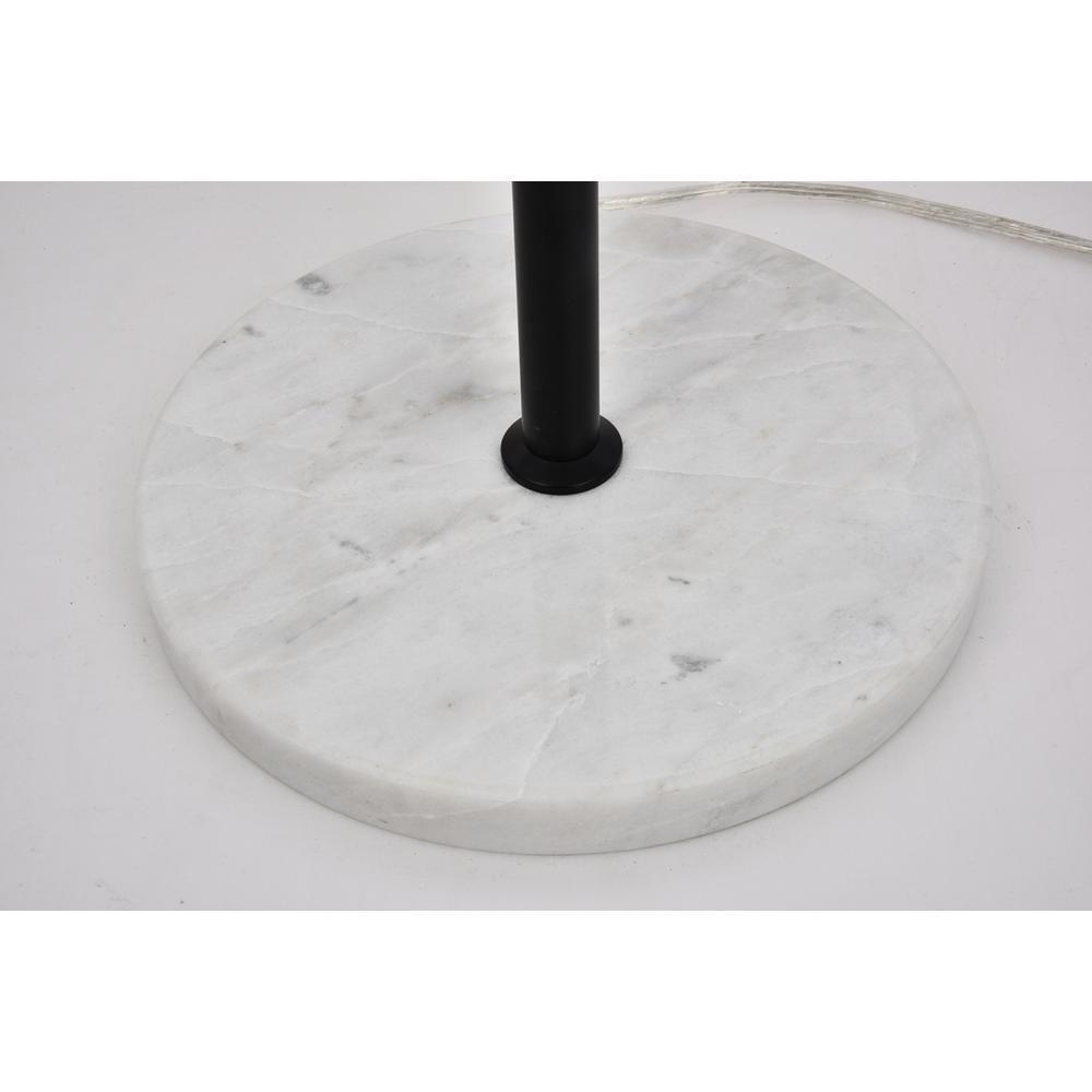 Eclipse 1 Light Black Floor Lamp With Clear Glass. Picture 4