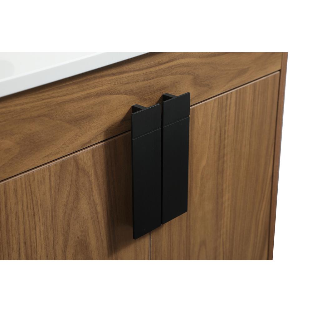 24 inch Single bathroom vanity in walnut brown. Picture 12