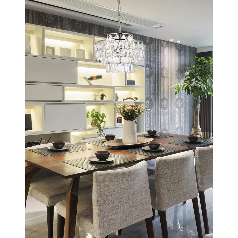 Mila 14 inch pendant in chrome. Picture 8