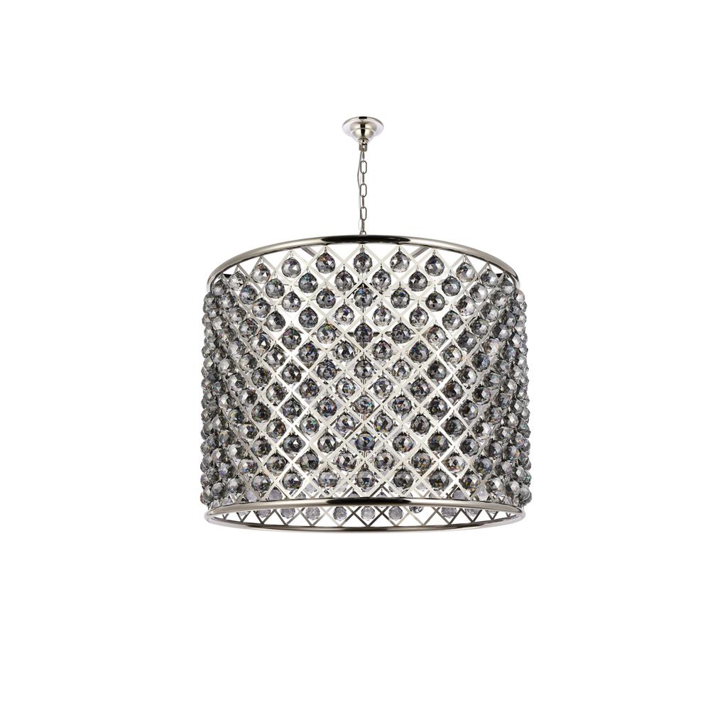 Madison 12 light polished nickel Chandelier Silver Shade. Picture 6
