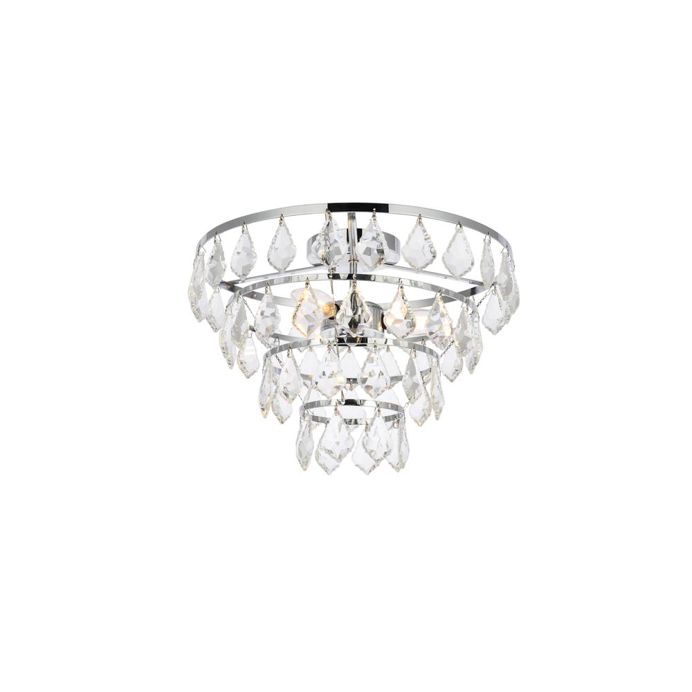 Ella 14 inch flush mount in chrome. Picture 2