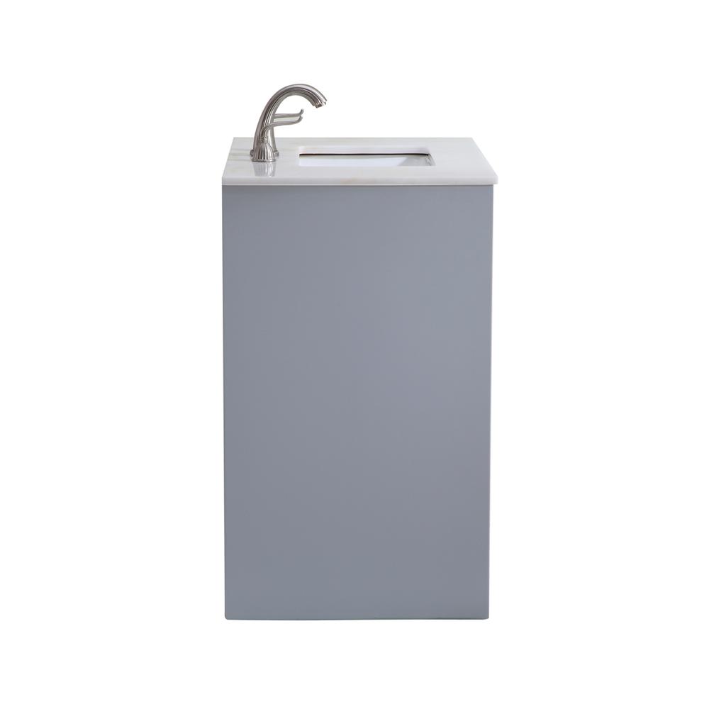 30 In. Single Bathroom Vanity Set In Grey. Picture 4