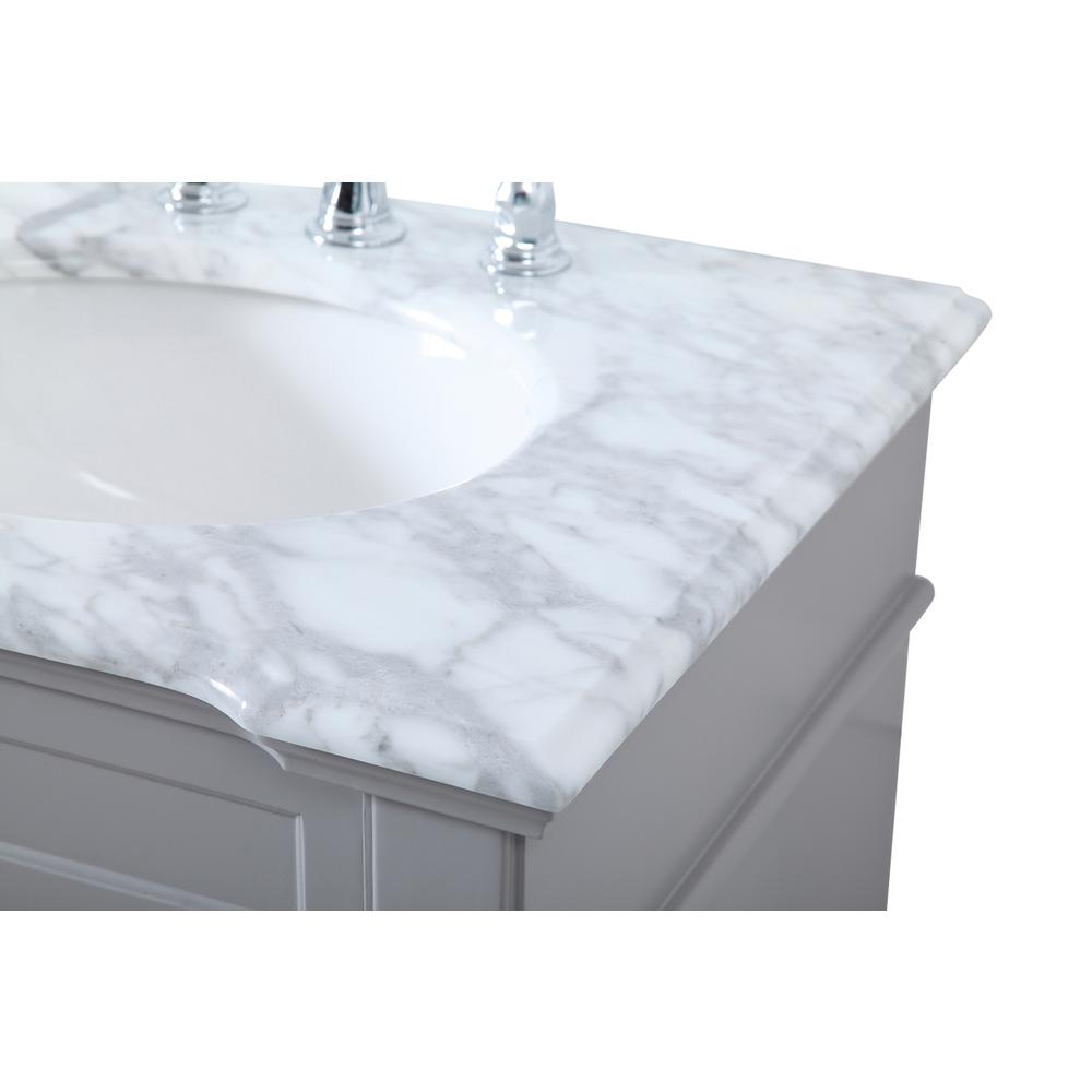 60 inch Double Bathroom Vanity set in Grey. Picture 11