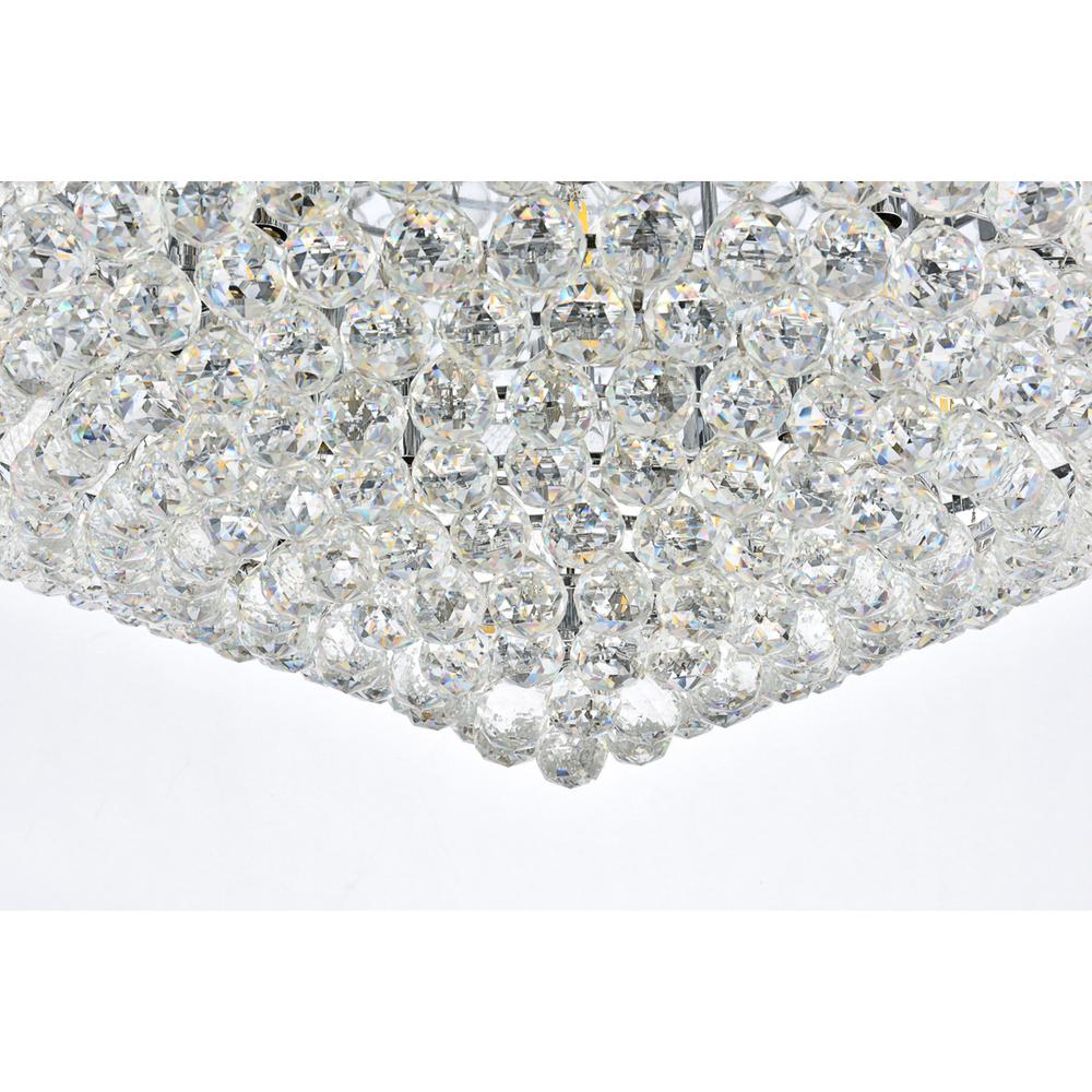 Primo 20 light Chrome Flush Mount Clear Royal Cut Crystal. Picture 3