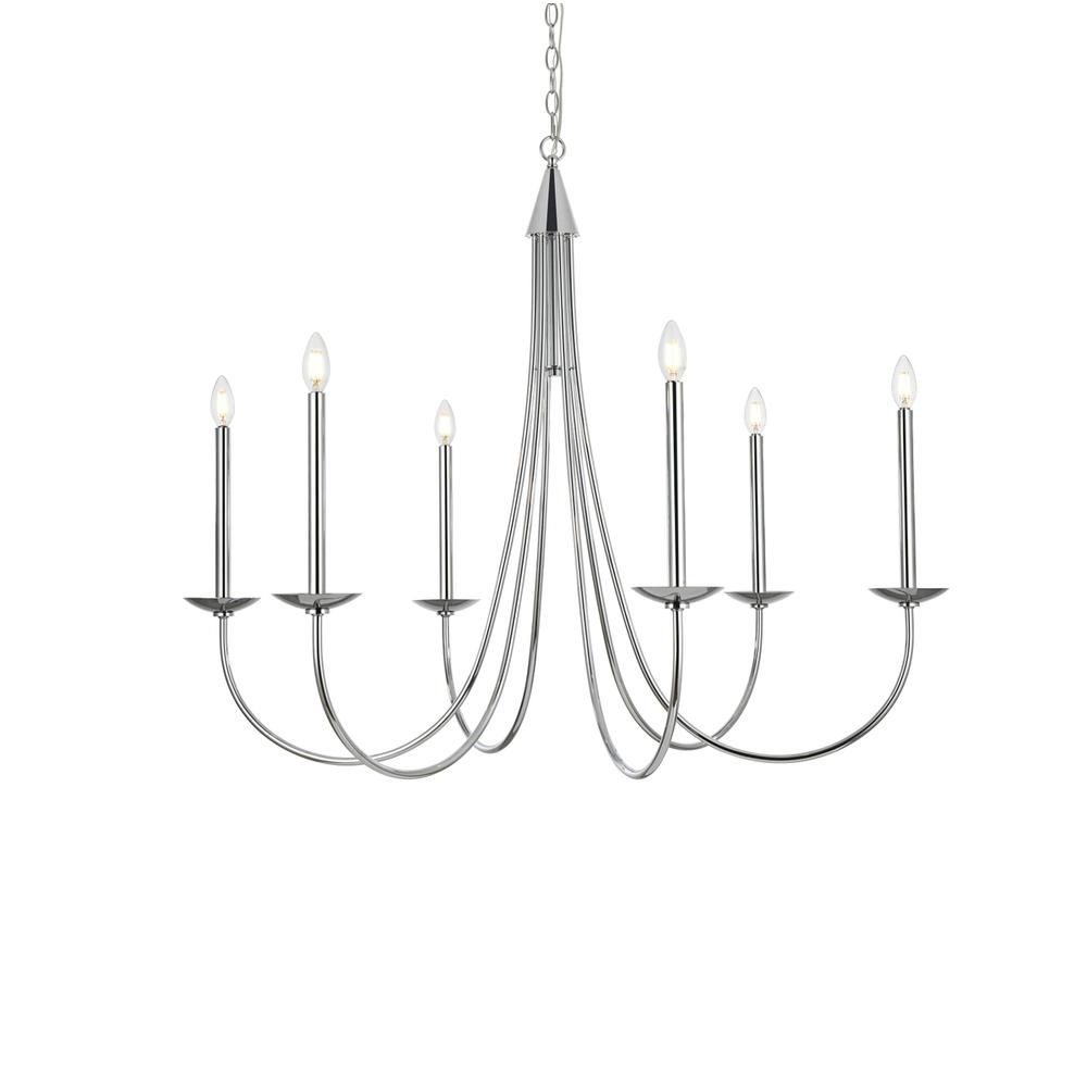Cohen 42 inch chandelier in Chrome. Picture 2