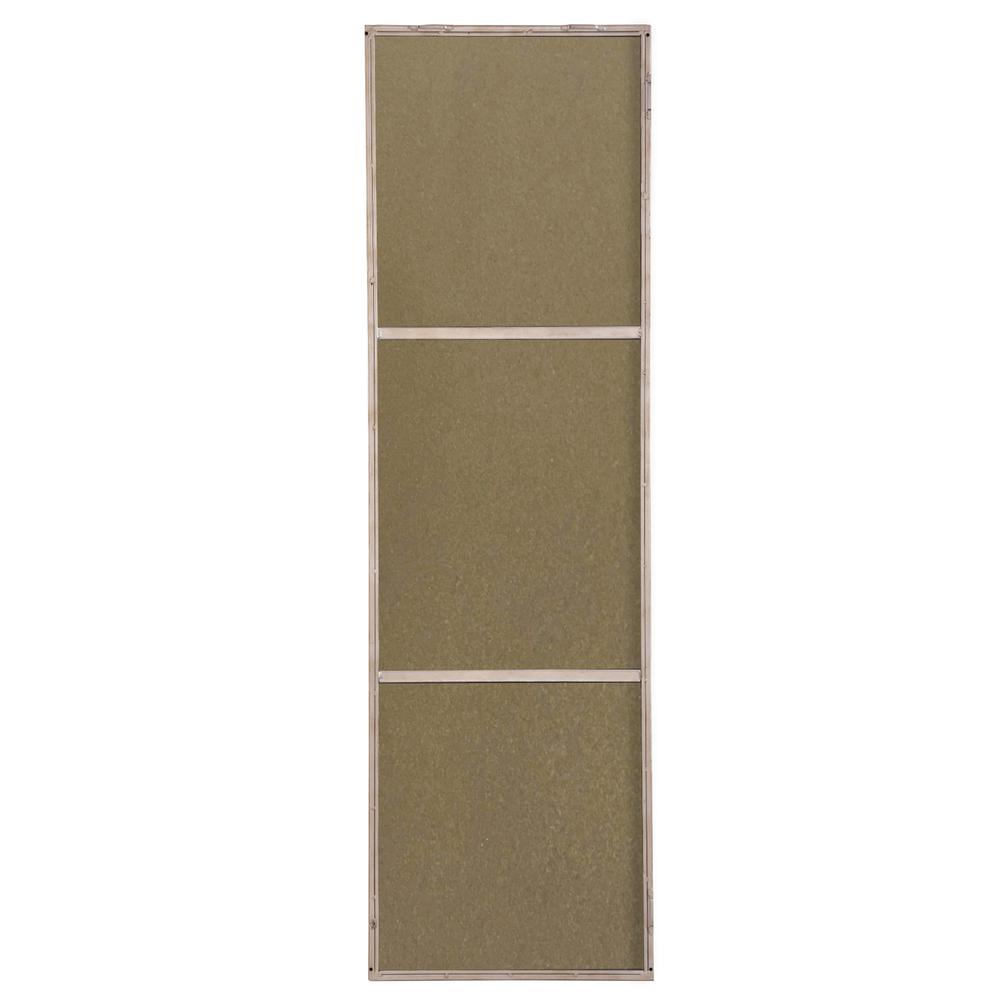 Metal frame Rectangle Mirror 18 inch Silver. Picture 11