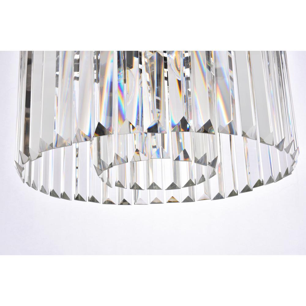 Sydney 6 light Matte Black Pendant Clear Royal Cut Crystal. Picture 3