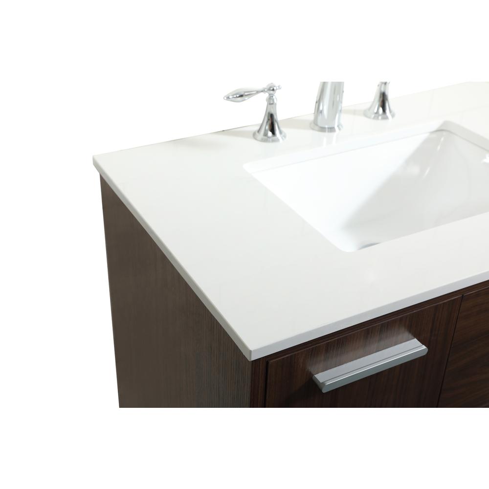 30 inch bathroom vanity in Walnut. Picture 11