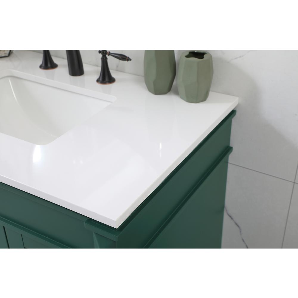 36 inch Single bathroom vanity in green. Picture 5