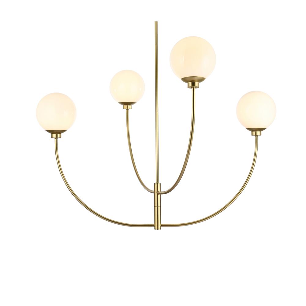 Nyomi 42 inch chandelier in Brass. Picture 2