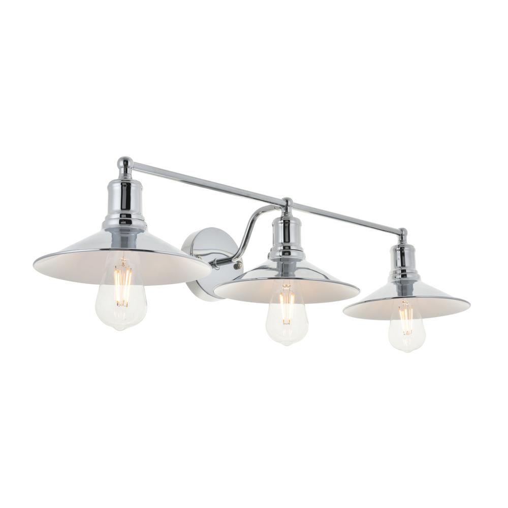 Etude 3 light chrome Wall Sconce. Picture 6