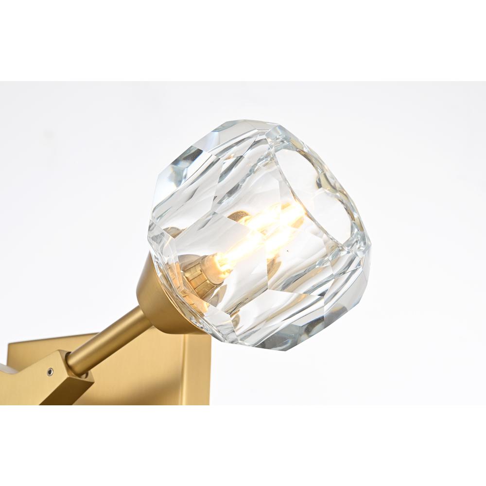 Zayne 2 Light Wall Sconce in Gold. Picture 3