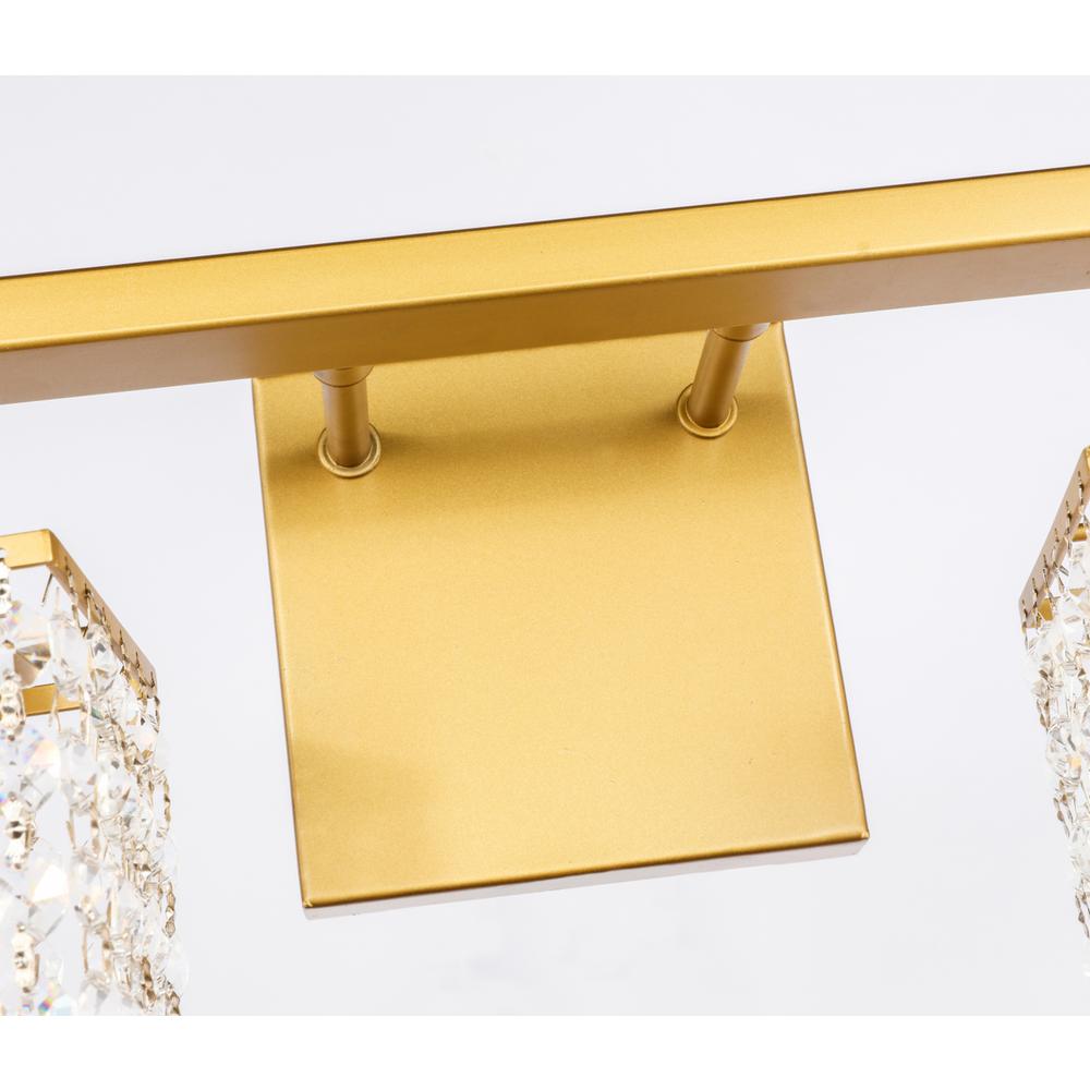 Phineas 4 light Brass and Clear Crystals wall sconce. Picture 10