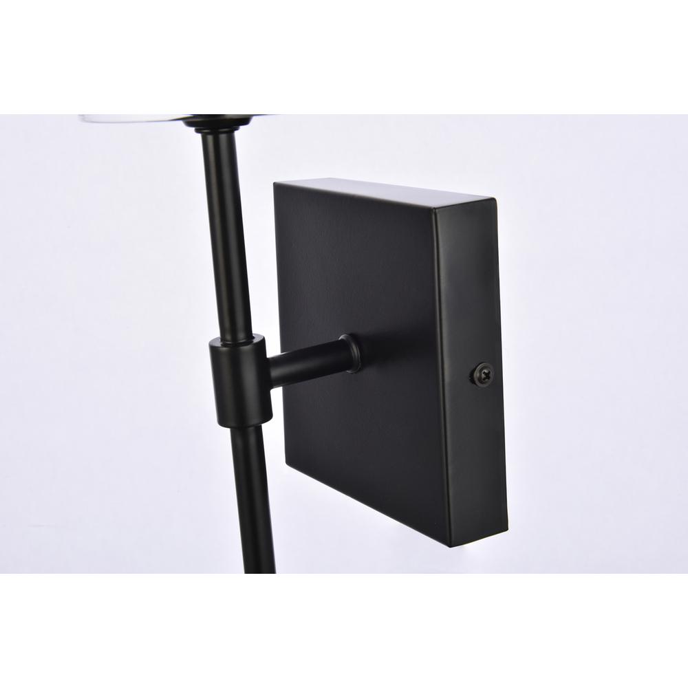 Elsreth 1 light black wall sconce. Picture 5