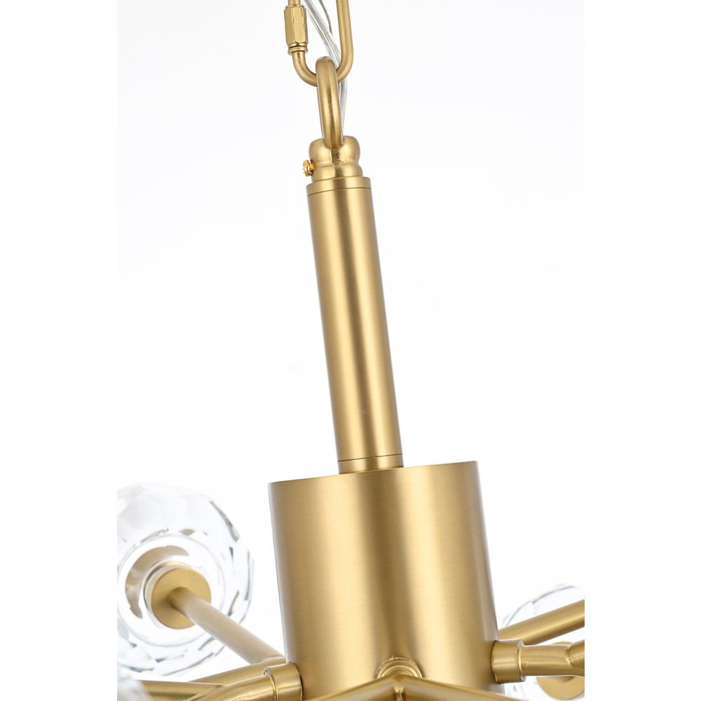 Graham 10 Light Pendant in Gold. Picture 4