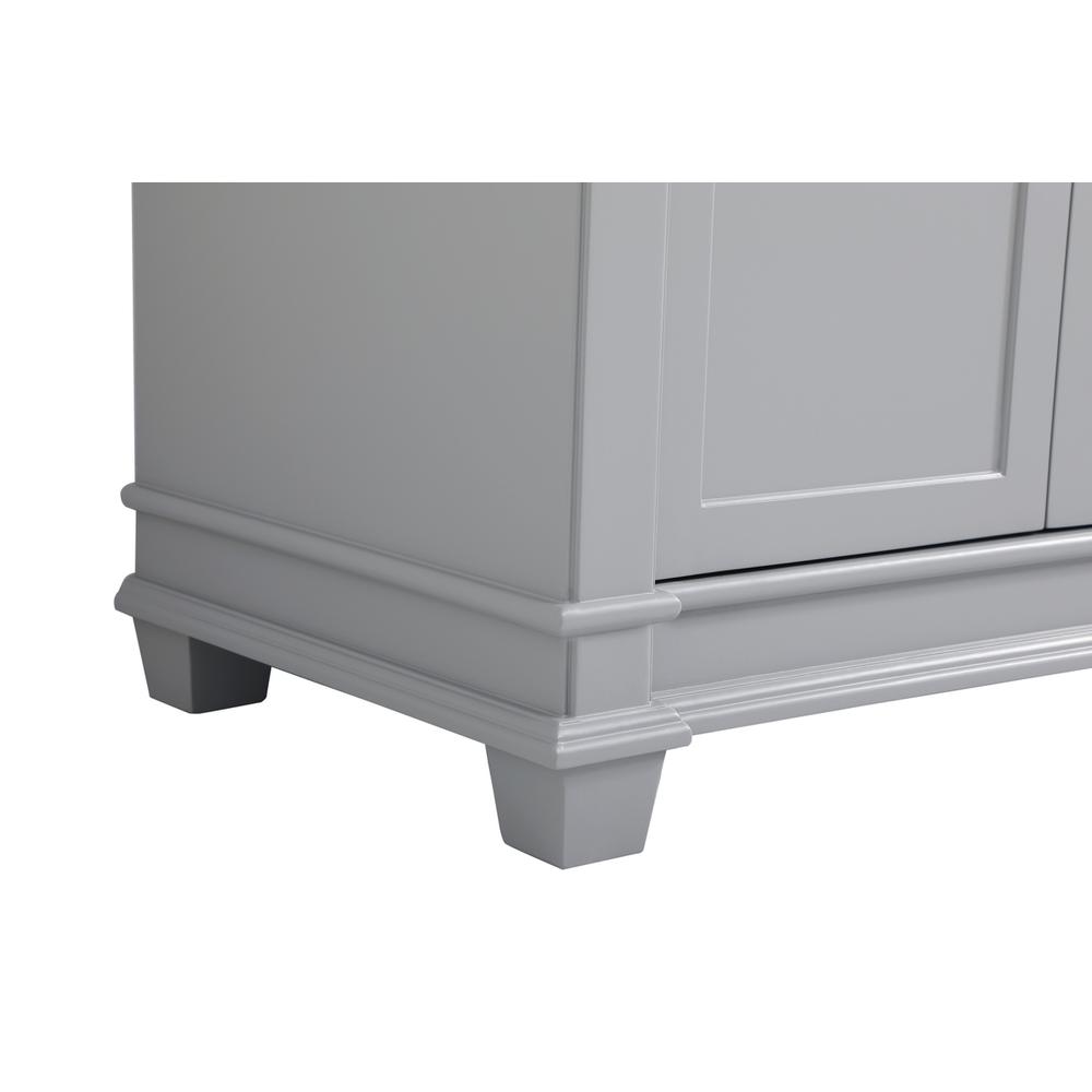 36 inch Single Bathroom Vanity set in Grey. Picture 12