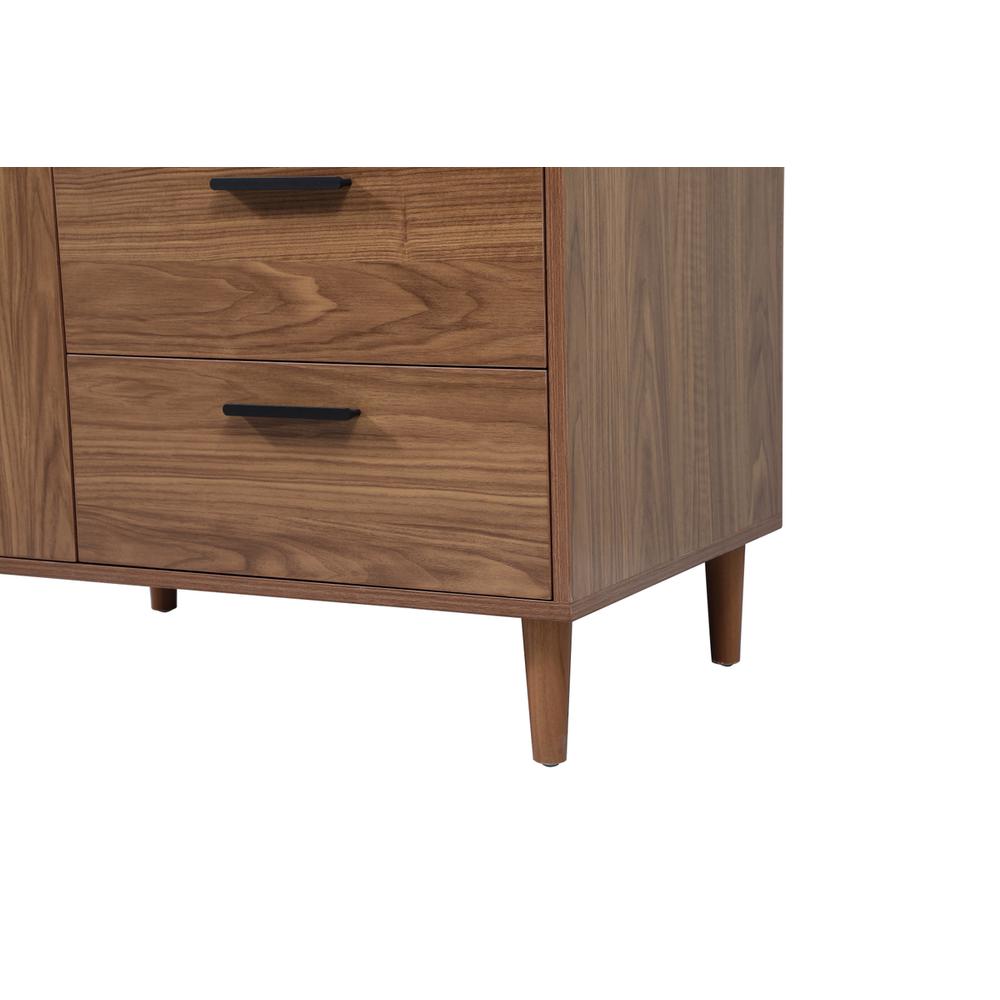 36 inch Single bathroom vanity in walnut brown. Picture 13