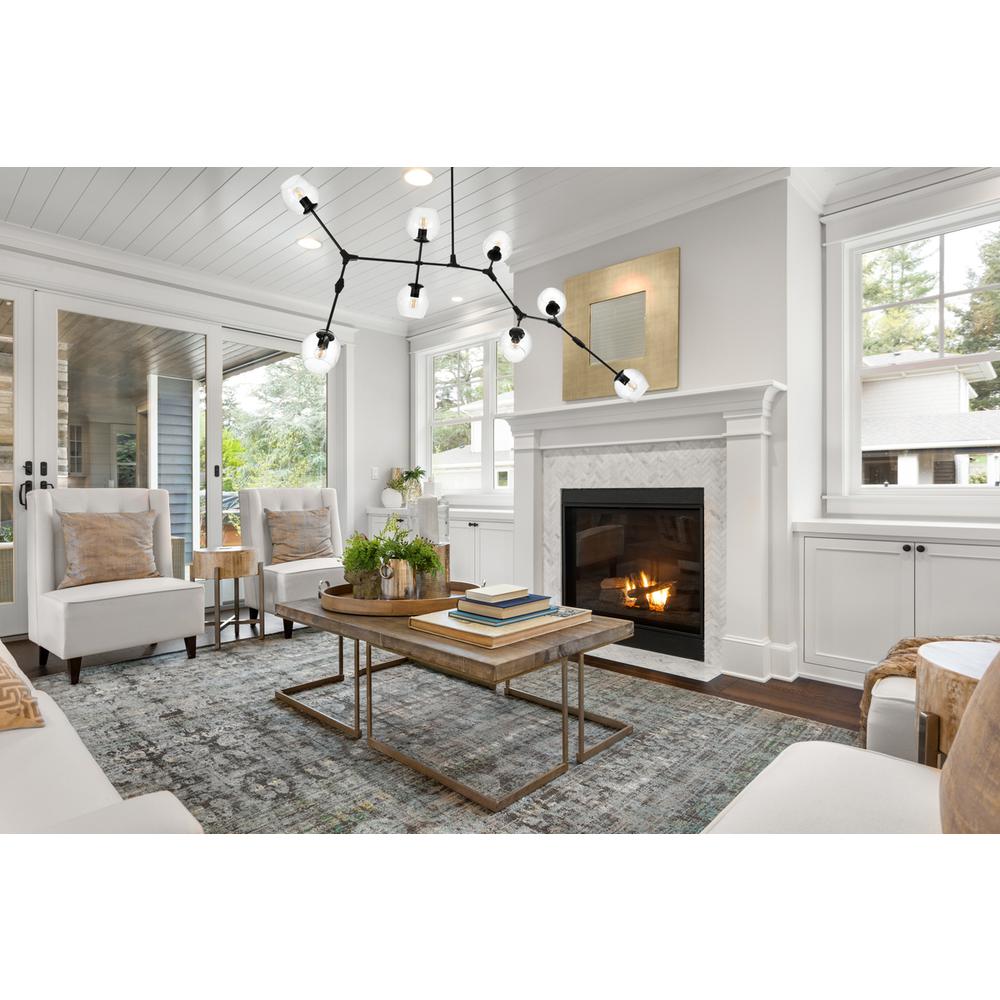Cavoli 74 inch Chandelier in Black. Picture 10