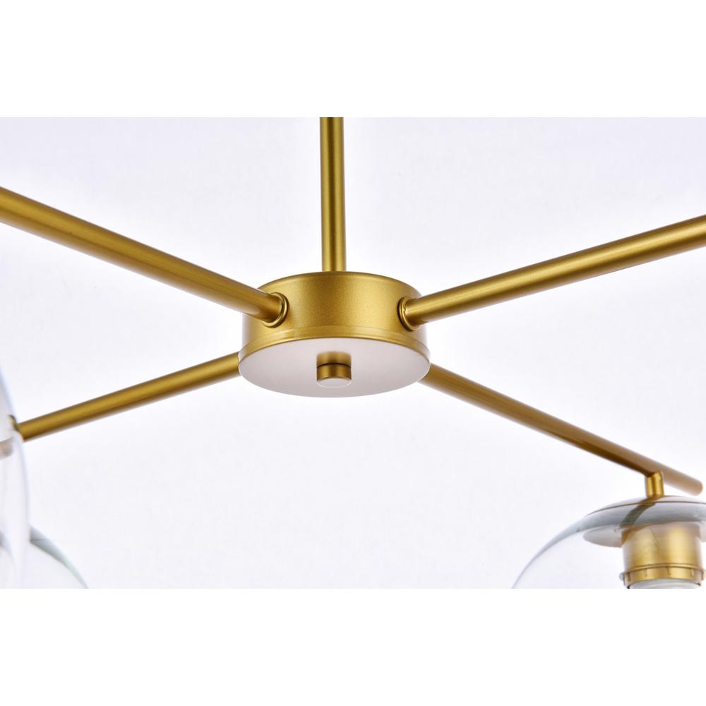 Opus 4 lights brass pendant. Picture 5