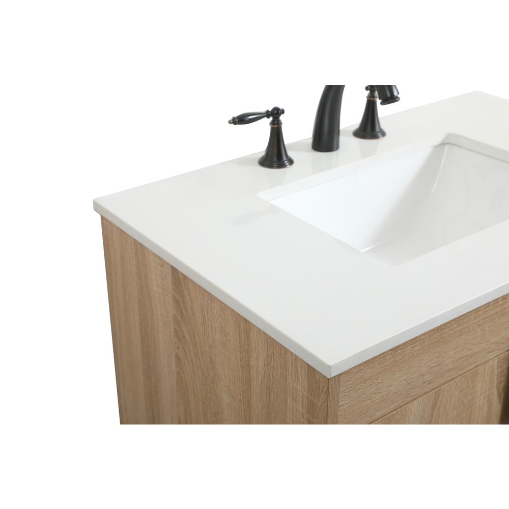 30 inch Single bathroom vanity in mango wood. Picture 11