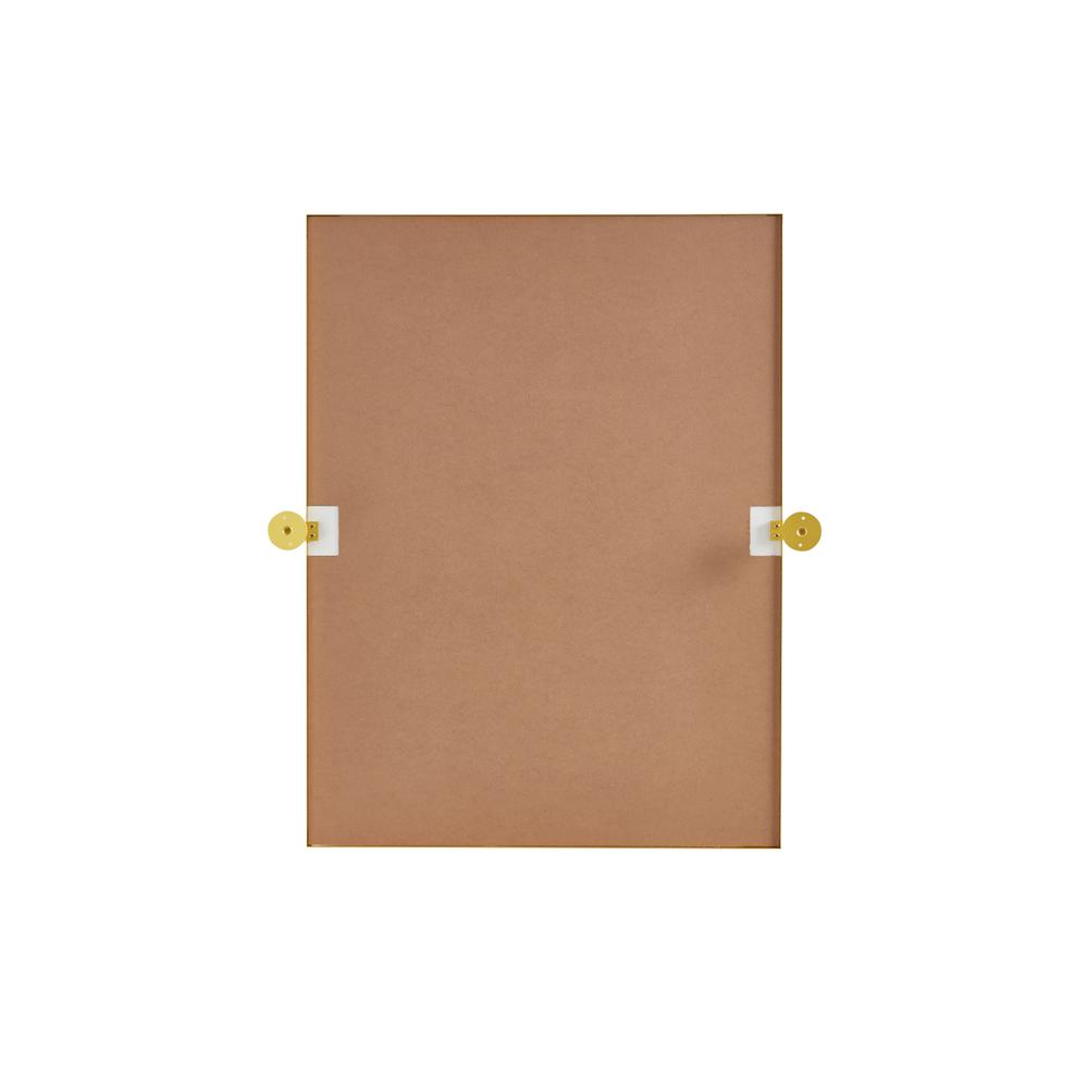 Rectangle Pivot Mirror 24X32 Inch In Gold. Picture 5
