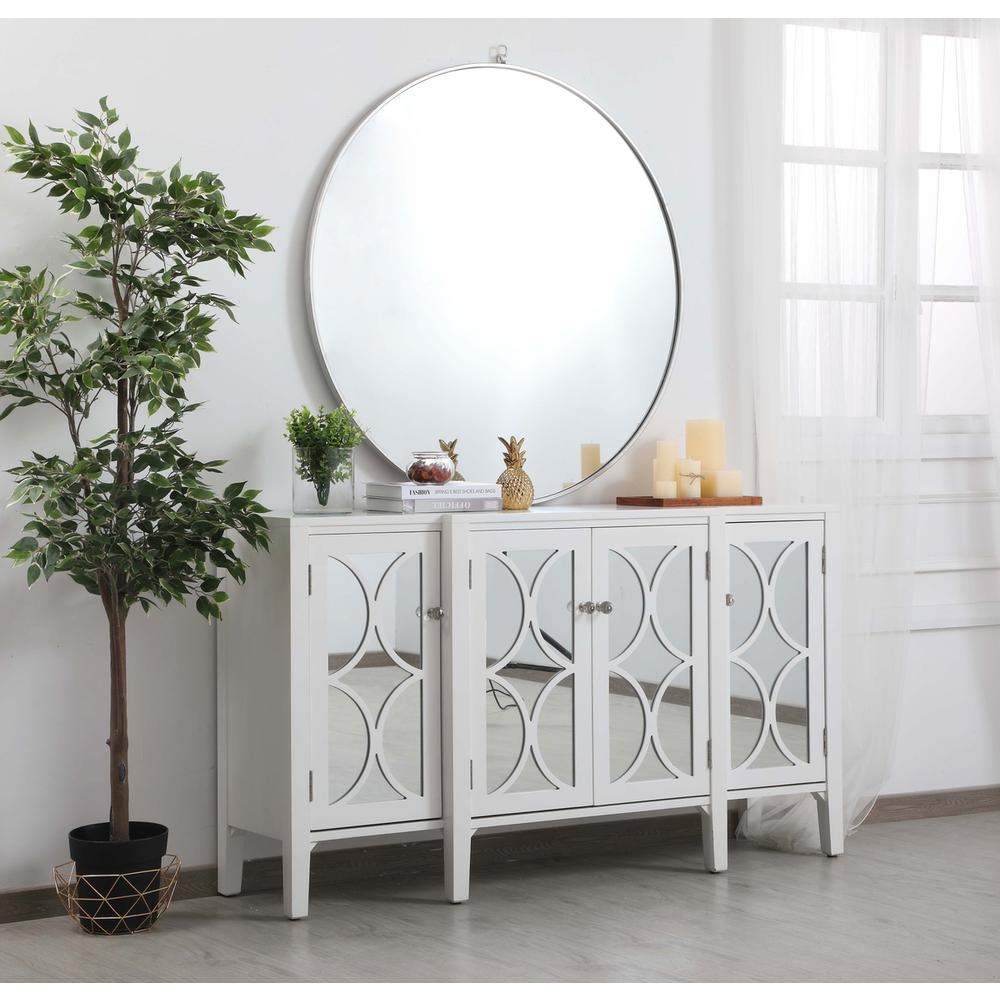 60 inch mirrored credenza in White. Picture 3