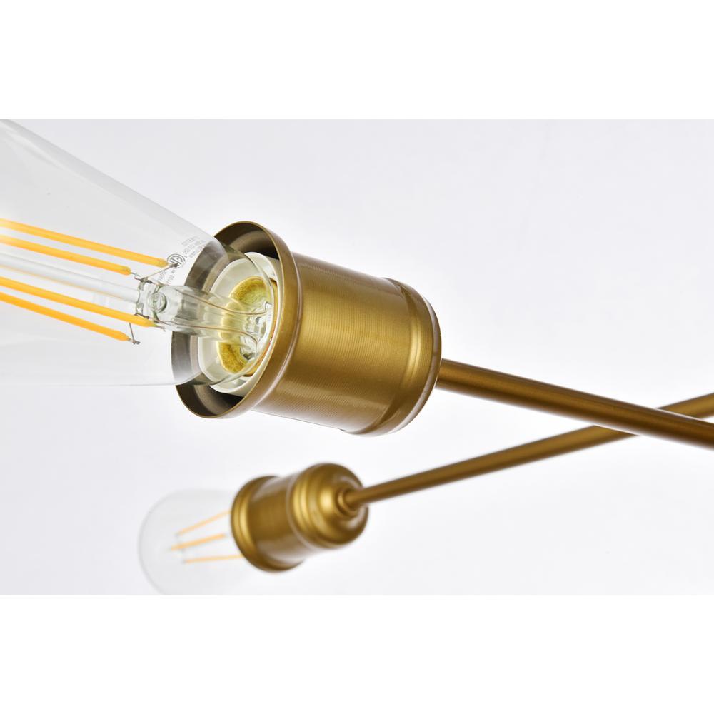 Xavier 6 lights pendant in brass. Picture 5