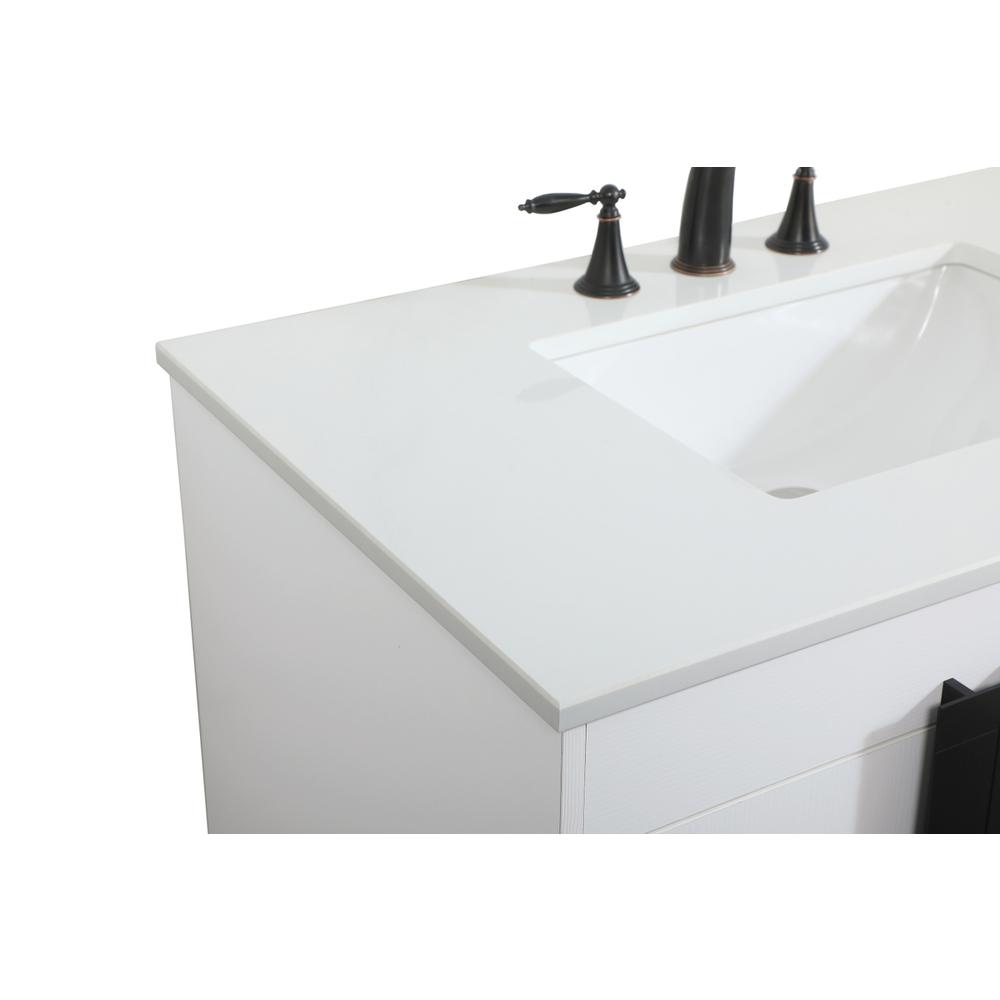 36 inch Single bathroom vanity in white. Picture 11