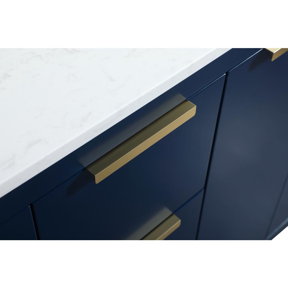 60 inch double bathroom vanity in blue. Picture 12