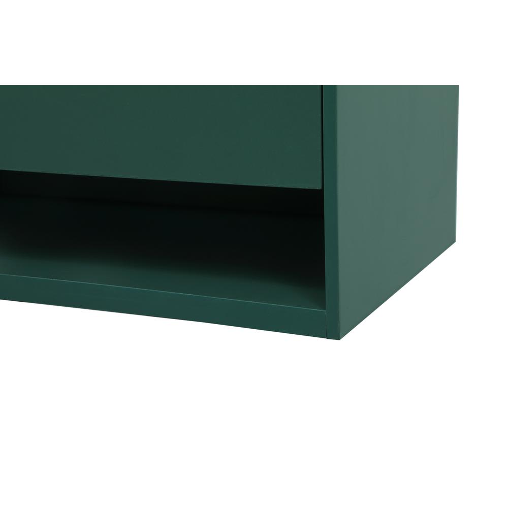 40 inch Single bathroom vanity in green with backsplash. Picture 13